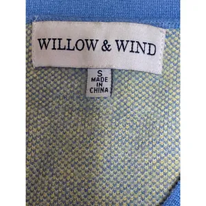Willow & Wind Blue Floral Daisy Long Sleeve Button Up Cardigan Sweater Top Sz S thumbnail 5