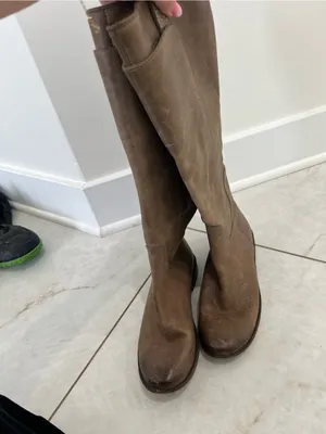 Frye Tan Paige Leather Tall Leather Boots Size 6.5 US thumbnail 2