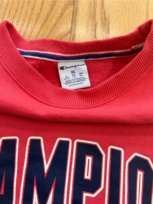 Champion Powerblend Fleece Crewneck Sweatshirt‎ Womens Size XL Pink Pullover thumbnail 4