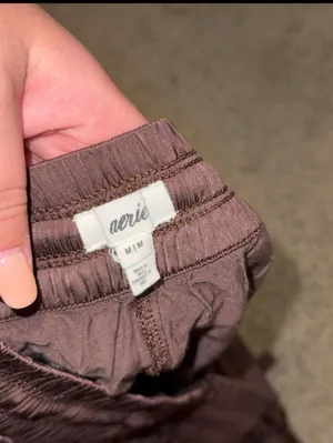 Aerie silk joggers thumbnail 3
