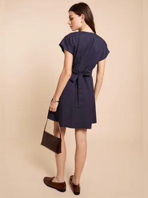 NWT Few Moda Lilia Dress size XS Navy blue buttons mini dress CAARA thumbnail 2