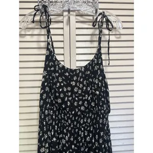 SO Floral Black/Cream Floral Smocked Back Midi Dress Size 2XL Pockets thumbnail 2