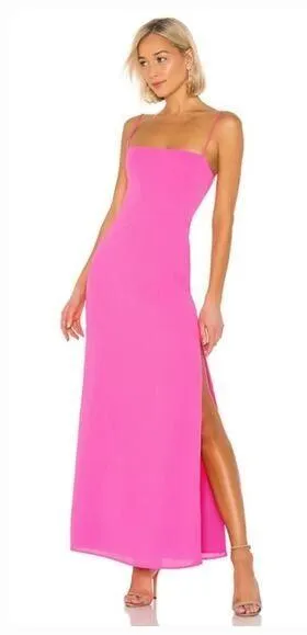 Superdown Addison Maxi Dress in Pink Small thumbnail 1