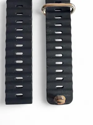 Black Sillicone Ocean Band for Apple Watch Ultra (49mm) - NWOT thumbnail 4