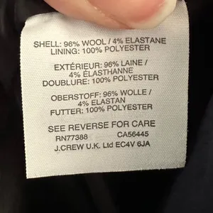 J.Crew Parke Blazer Navy Blue Italian Wool Jacket Womens 2 Business Casual Work thumbnail 5