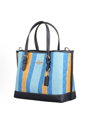Coach C4086 Mollie Tote 25 In Signature Jacquard With Stripes thumbnail 3