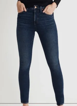 Madewell 10" High-Rise Skinny Women’s Blue Jeans Size 24 thumbnail 7