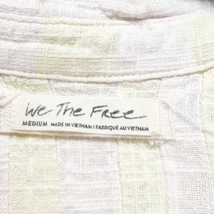FREE PEOPLE Away At Sea Striped Shirt Top Medium thumbnail 9
