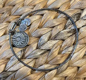 Alex and Ani "Daughter" Daisy Charm Bangle thumbnail 1