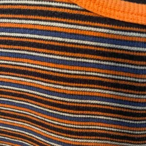 Montana Blues Striped Ribbed Tank Top. Size M. Blue orange stripes. thumbnail 3