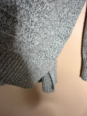 SHEIN Men's Light Gray Turtleneck Sweater thumbnail 3
