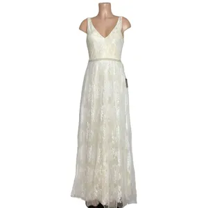 LULUS Sweet Love Floral Lace Beaded Maxi Dress, Ivory, Small thumbnail 2