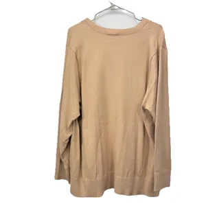 Torrid Neutral Beige V Neck‎ Pocket Button Cardigan Sweater Size 3X thumbnail 8