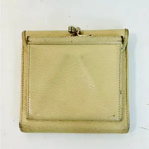Dooney & Bourke Vintage Wallet, Bone All Weather Leather, British Tan, Kisslock thumbnail 5