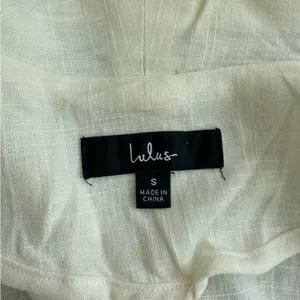 Lulus Miss Punctuality Ivory Cropped Lightweight Linen Blazer Small thumbnail 9