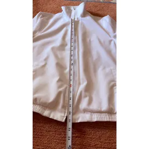 Koret White Minimalist Zip Jacket Lightweight Casual Size M thumbnail 5