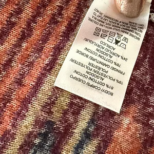 LUCKY BRAND Aztec Southwestern Open Front Fringed Cardigan Size XLarge thumbnail 3
