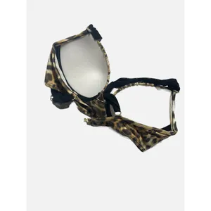 Sauvage Luxe‎ Bikini Top Womens Medium Brown Leopard Print Underwire Swim Beach thumbnail 3