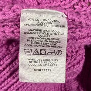 Ann Taylor XL Pink Short Sleeve Bobble Knit Cotton Blend Sweater Business Casual thumbnail 5