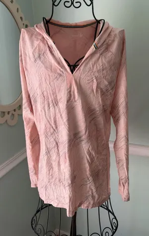SMARTWOOL Merino 150 Wool Pattern‎ Hoody Long Sleeve Shirt Top Pink Small Base thumbnail 1