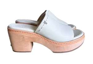 Frye NEW Women's Hazel Wood Sole Slide Sandal Size 9.5 #258 thumbnail 1