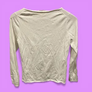 Vintage Y2K creamy white beaded trim Vertigo Paris stretchy cardigan sweater thumbnail 3