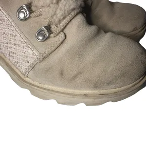 Sorel LENNOX™ Lace Cozy Booties Beige Winter Ankle Boots Biker Waterproof Size 9 thumbnail 3