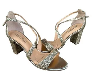 Badgley Mischka Jewel Cook Metallic Glitter Evening Shoe Formal Wedding Cocktail thumbnail 1