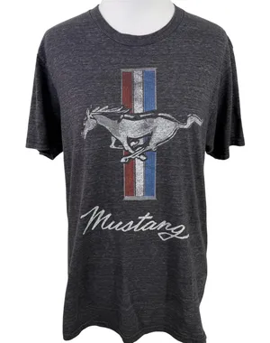 Ford Mustang Women's Grey Soft Graphic T-Shirt Size Medium thumbnail 1