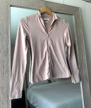 Babaton Aritzia Contour Pink Full Zip Lightweight Stretch Jacket Size Small NWT thumbnail 1