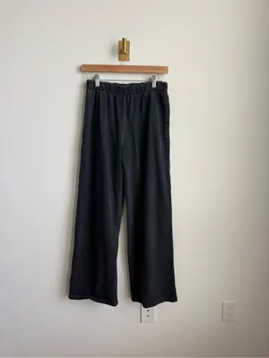 Brandy Melville John Galt Navy Wide Leg Sweatpants One Size thumbnail 2