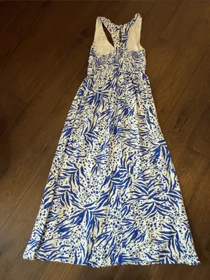 Sincerely Jules Blue and White Printed Maxi Dress Size XS - C26-036 thumbnail 8