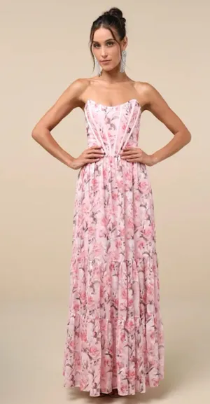 Lulus Dress Maxi thumbnail 1