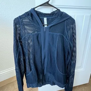 Lululemon Women's Navy Mesh Jacket thumbnail 1