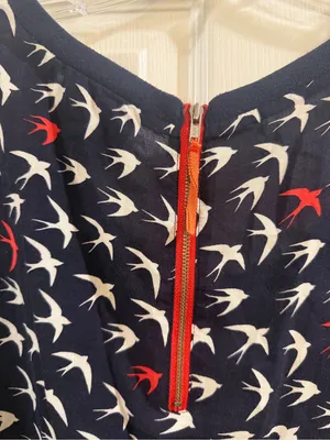 Maeve Anthropologie Bird Print Blouse Size 12 thumbnail 7
