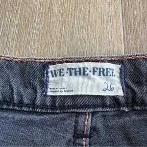Free People We The Free Grey Baggy Denim Jeans thumbnail 3