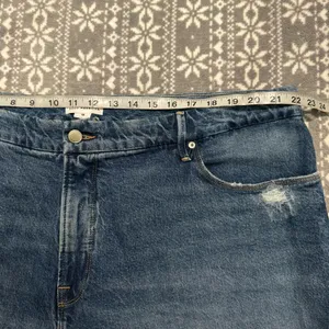 Good American The Weekender Indigo Wash Raw Hem Jean Size 18 Minimalist Casual‎ thumbnail 11