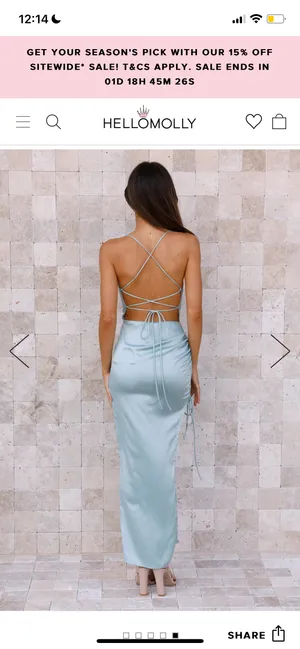 Hello Molly Maxi Satin Dress thumbnail 4