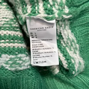 American Eagle Snowdrift Fair Isle Sweater | Green & White | Large thumbnail 12