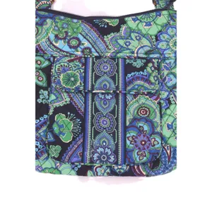 Vera Bradley‎ Blue Rhapsody Paisley Crossbody Blue Green Floral Adjustable Strap thumbnail 2