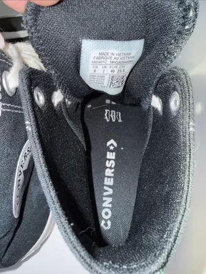 Converse women’s Black & White High-Top Chuck Taylor Sneakers thumbnail 6