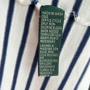VTG Ralph Lauren Petite Womens PL‎ Striped Long Sleeve Preppy Y2K Top Navy White thumbnail 9
