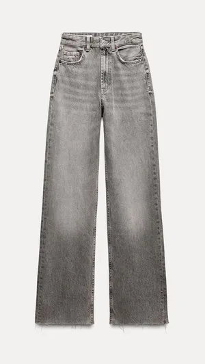 ZARA Wide Leg High Rise Jeans thumbnail 1