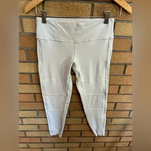 ALO Yoga 7/8 Guard Airbrush White & Bone Leggings Size Small thumbnail 2