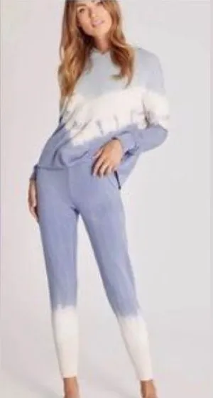 NWT Wildfox Jack Joggers Blue& Beige Dye Size M thumbnail 2