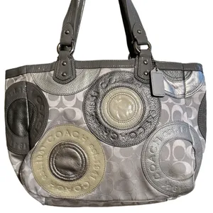 Coach Madison Mia Inlaid C Signature Leather Suede‎ Purse thumbnail 2