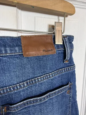 Madewell Wide-Leg High-Waist Crop Jeans in Finney Wash W2550 Sz 28 thumbnail 9