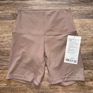 Lululemon Align Biker Short High Rise 6” Taupetastic Size 4 NWT thumbnail 2