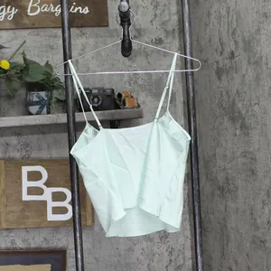NEW INC International Concepts Satin Cami Lounge Top Clear Dew Green XS thumbnail 2