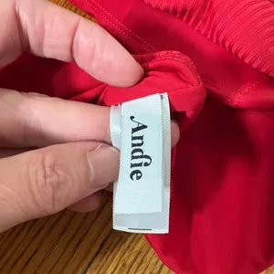 Andie Bikini Set Maui Top Marco‎ Shorts Ribbed Flame Red size S NWOT thumbnail 6